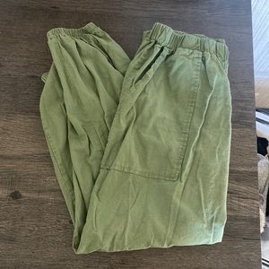 Green joggers